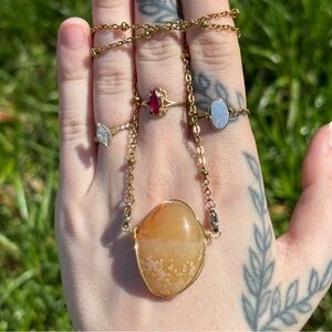 Carnelian interchangeable necklace